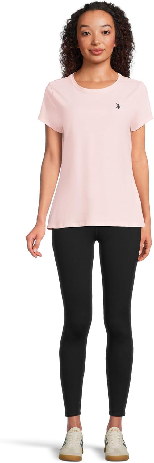 image:imageUS Polo Assn Womens Stretch Crew Neck TeeClassic Pink