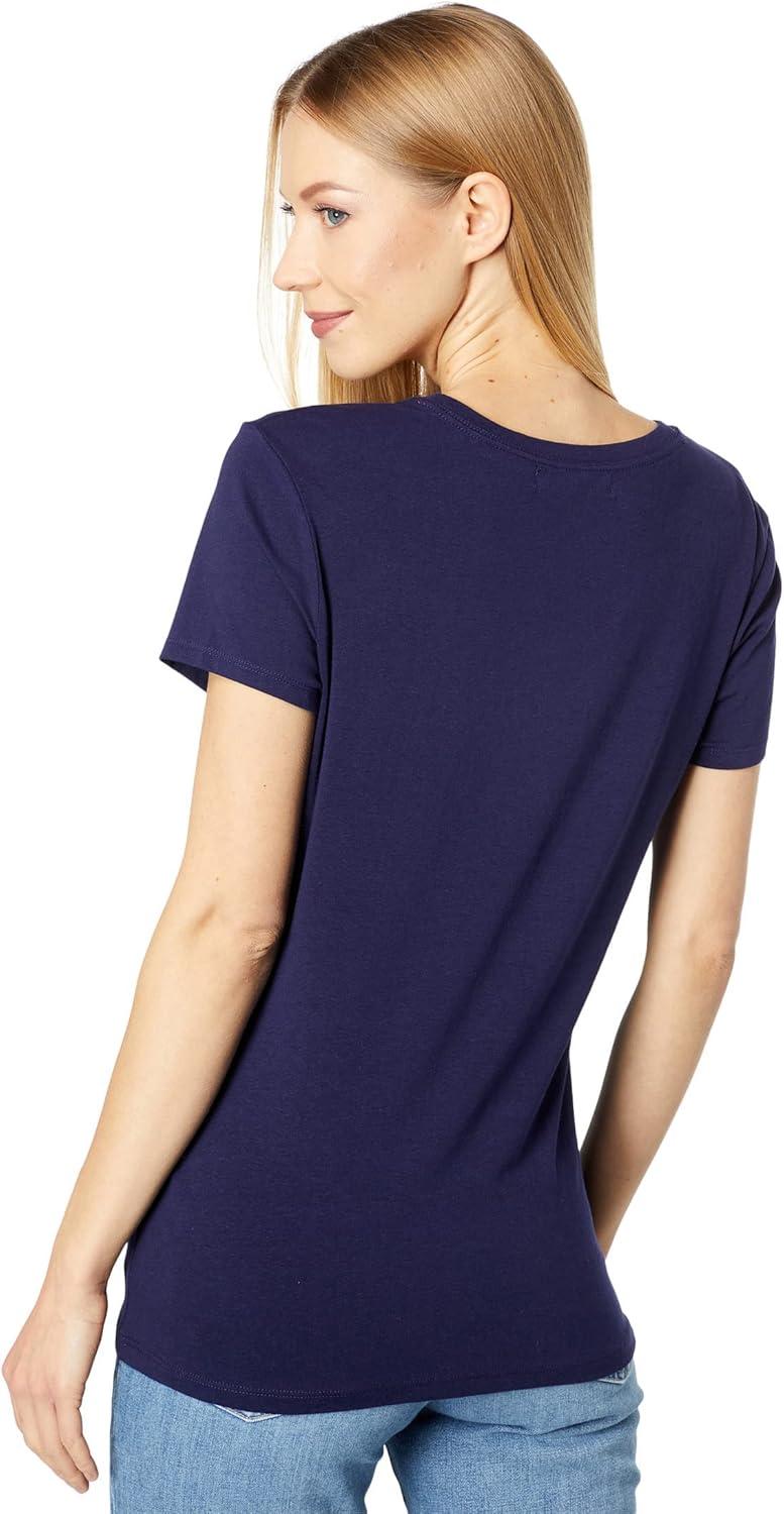 image:imageUS Polo Assn Womens Stretch Crew Neck TeeEvening Blue