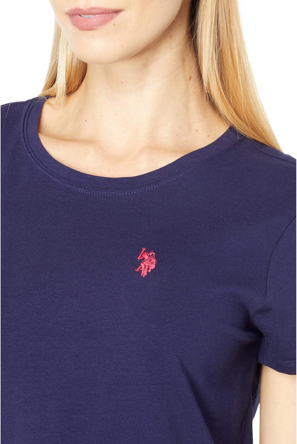 image:imageUS Polo Assn Womens Stretch Crew Neck TeeEvening Blue
