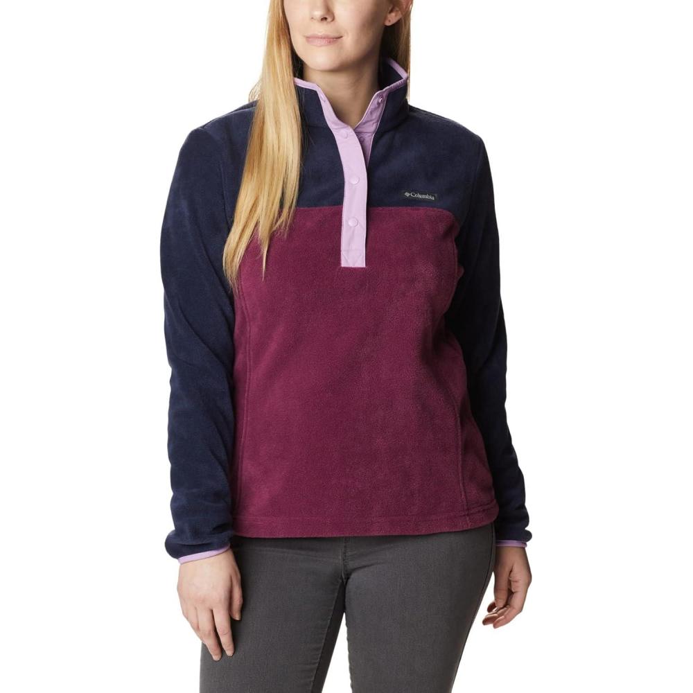 image:imageColumbia womens Benton Springs 12 Snap PulloverMarionberryDark NocturnalGumdrop