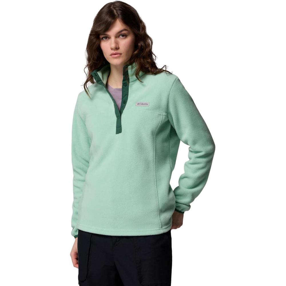 image:imageColumbia womens Benton Springs 12 Snap PulloverNew MintRain Forest