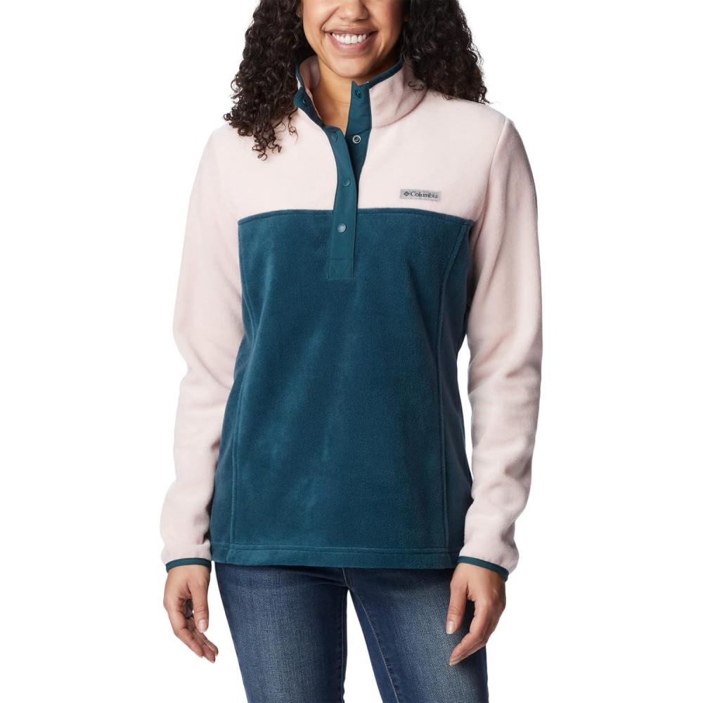 image:imageColumbia womens Benton Springs 12 Snap PulloverNight WaveDusty PinkNight Wave