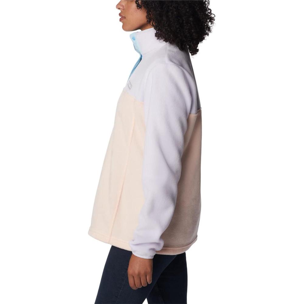 image:imageColumbia womens Benton Springs 12 Snap PulloverPeach BlossomPurple TintSpring Blue