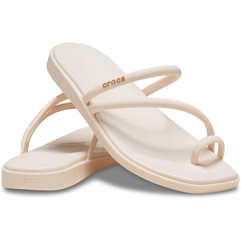 image:imageCrocs Womens Miami Toe Loop Sandal FlatDew