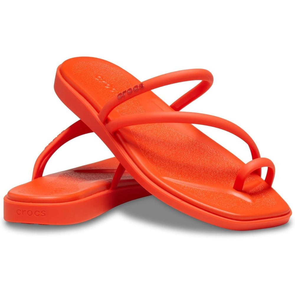 image:imageCrocs Womens Miami Toe Loop Sandal FlatLava
