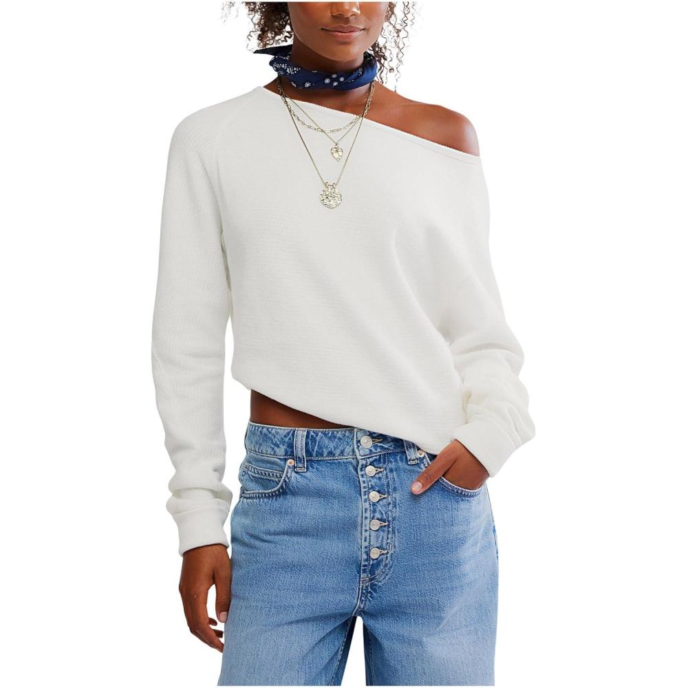 image:imageFree People Womens Jess Long SleeveClean Ivory