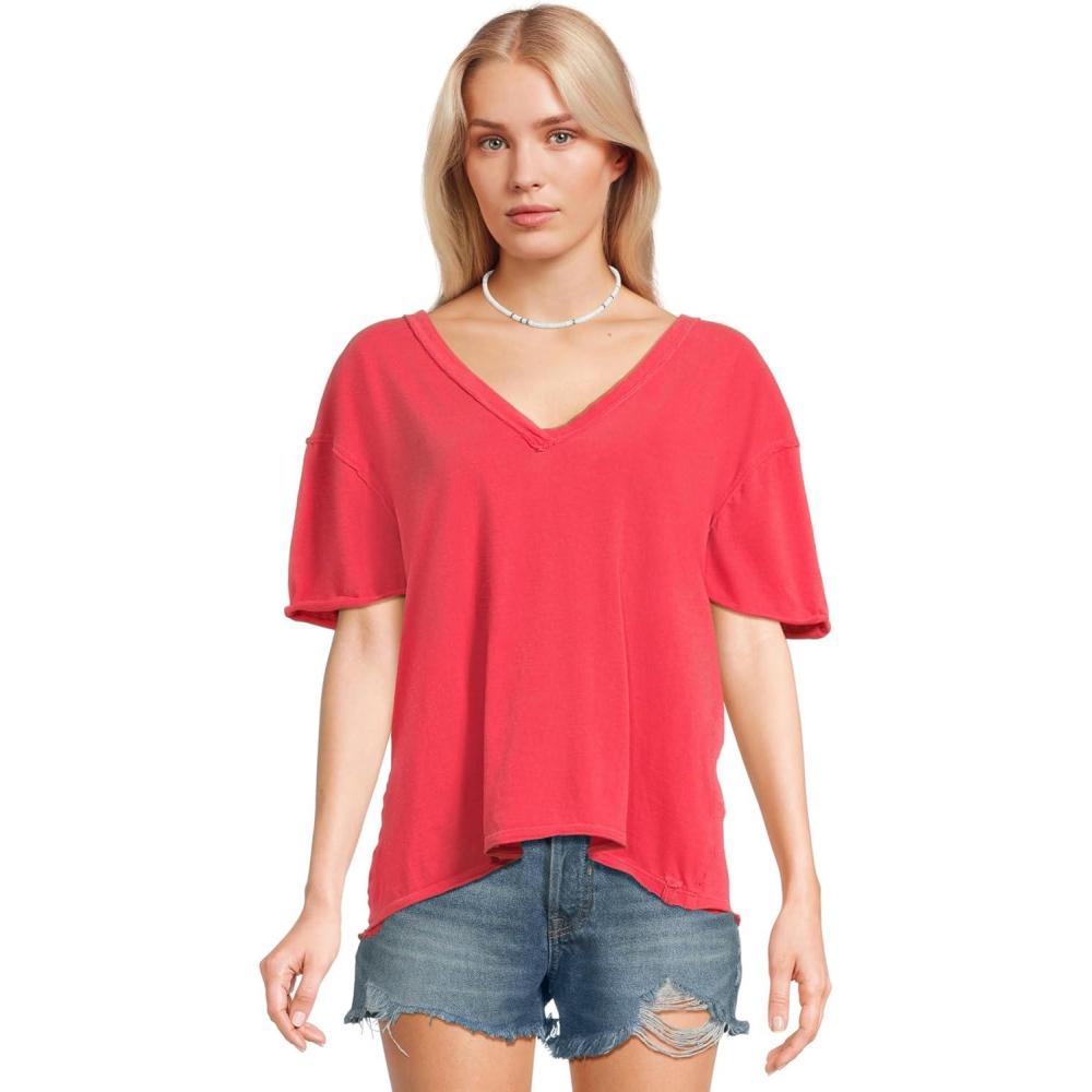 image:imageFree People Womens Nina V TeeAtlas Red