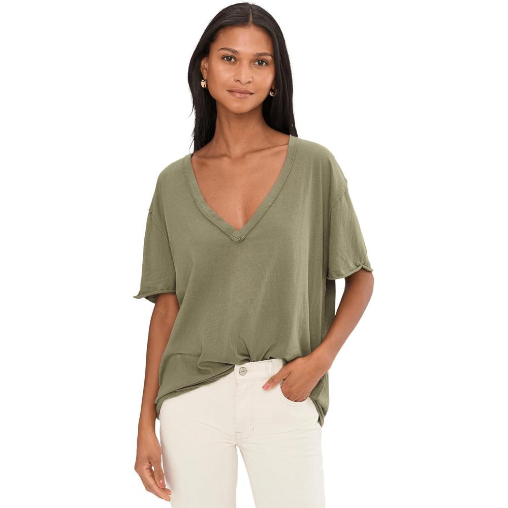 image:imageFree People Womens Nina V TeeOlive Stone
