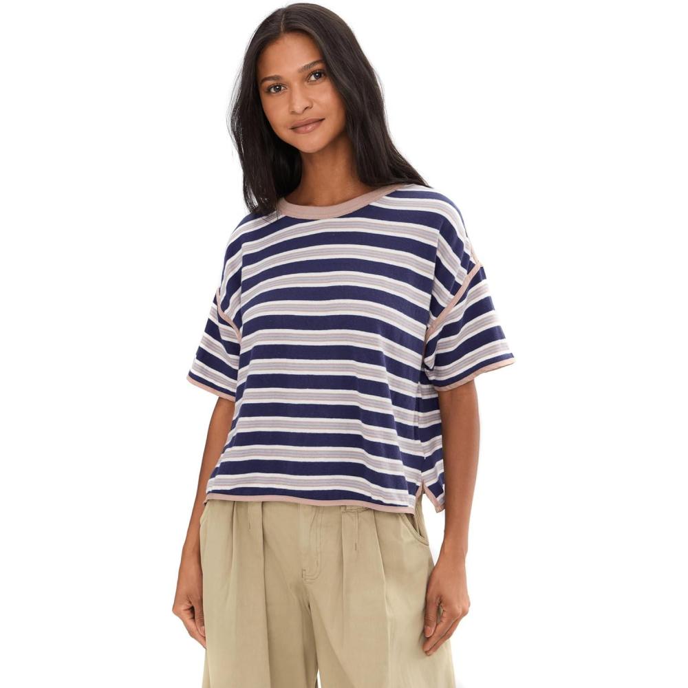 image:imageFree People Womens We The Free Clean Rugby TeeNavy Combo