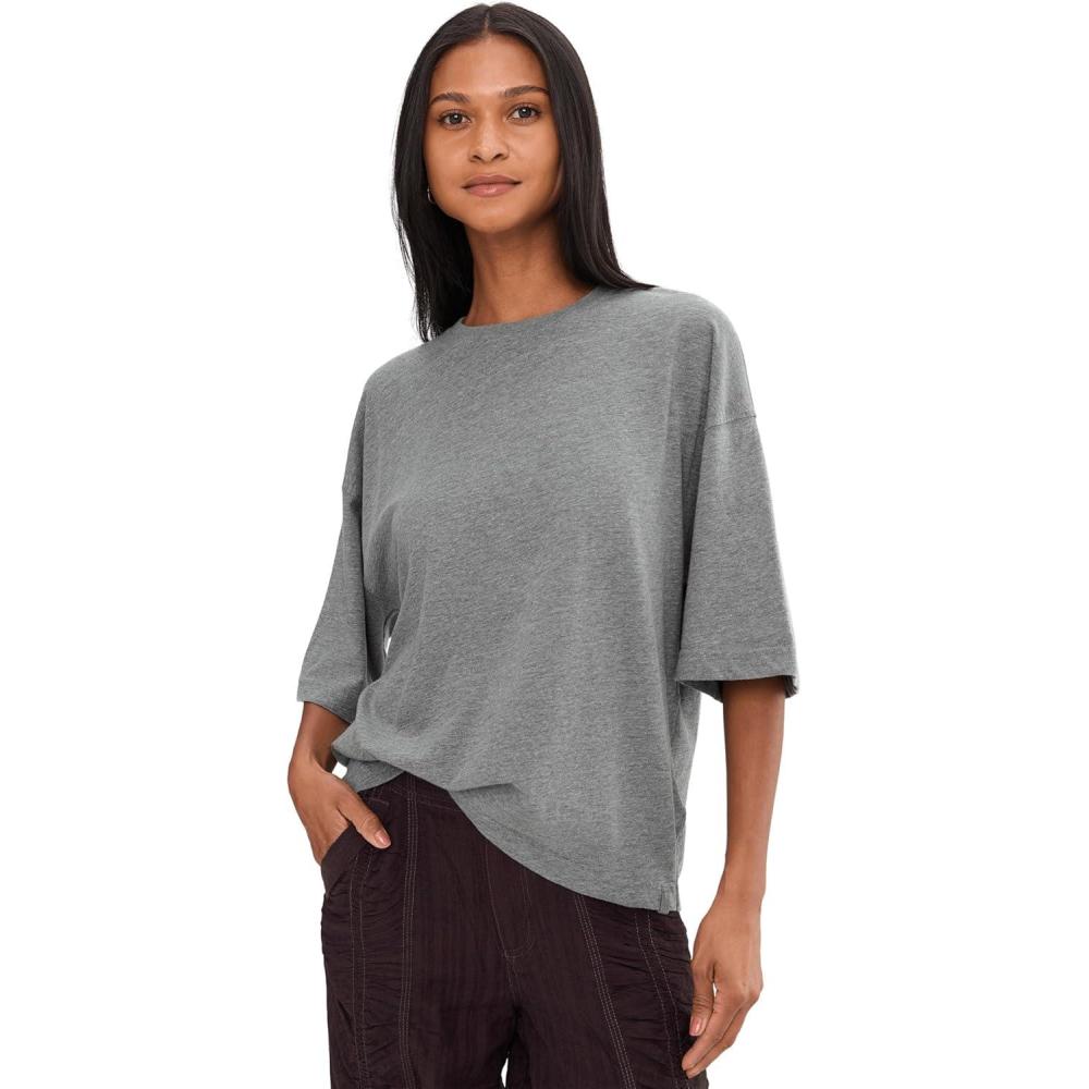 image:imageFree People Womens We The Free Perfect Oversized TeeHeather Grey