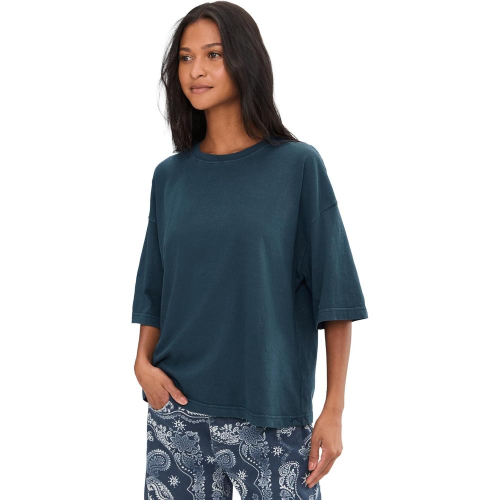 image:imageFree People Womens We The Free Perfect Oversized TeeVarsity Navy