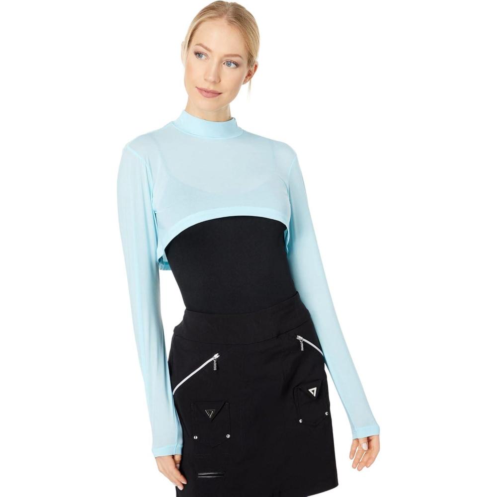 image:imageJamie Sadock Sunsense 35 SPF Lightweight Mock Neck Crop Layering Top Outfit for College amp GymOasis
