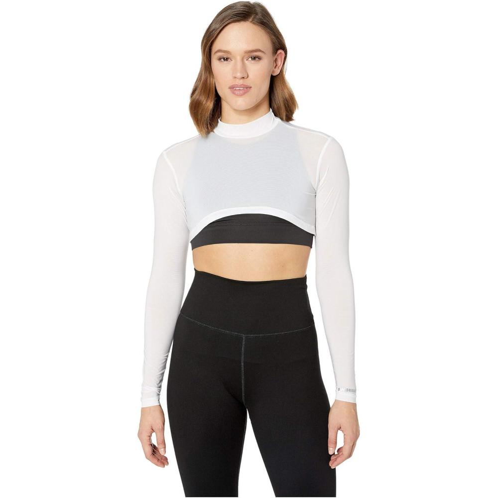 image:imageJamie Sadock Sunsense 35 SPF Lightweight Mock Neck Crop Layering Top Outfit for College amp GymSugar White