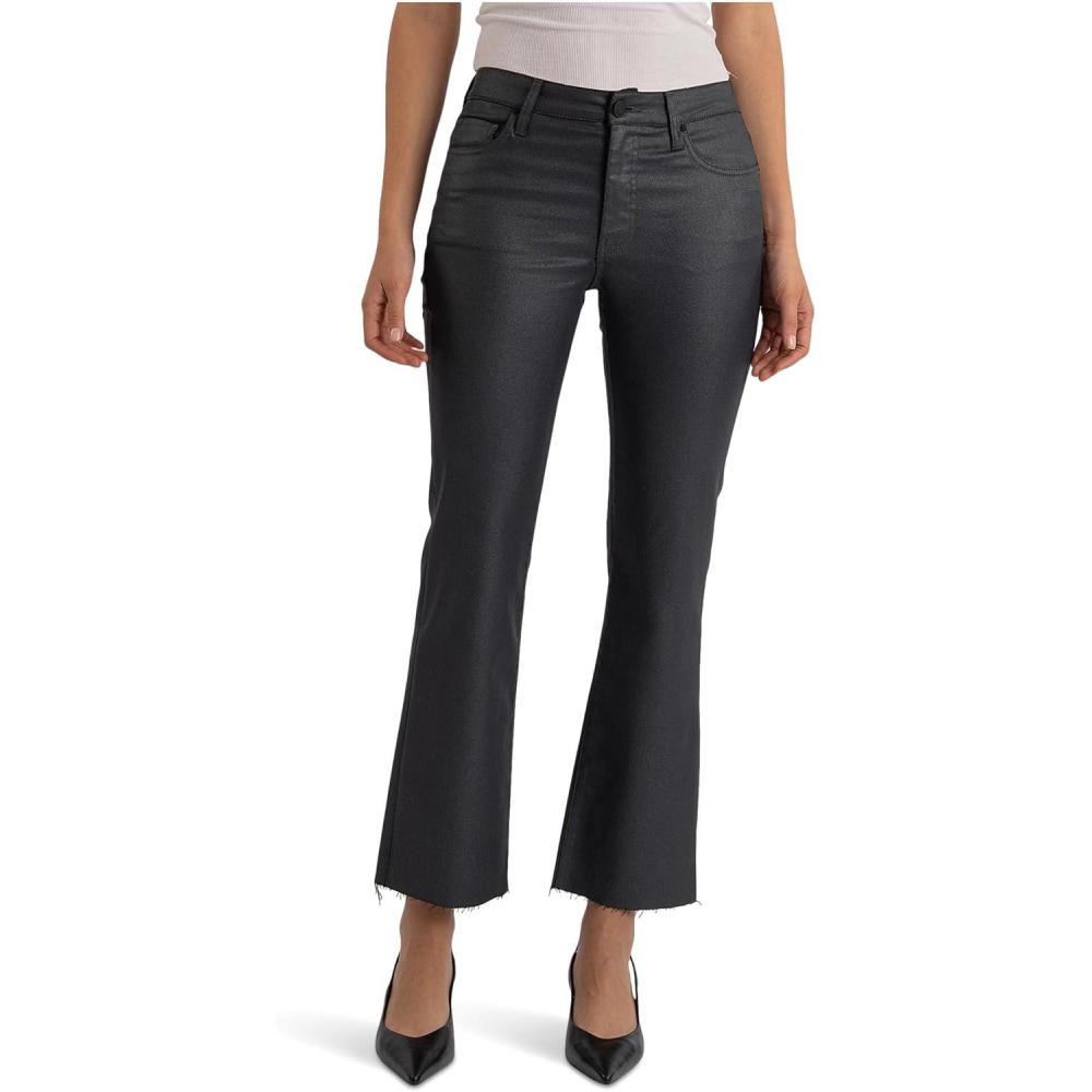 image:imageKUT from The Kloth Womens Kelsey HighRise Ankle Flare with Raw HemSilver Bell