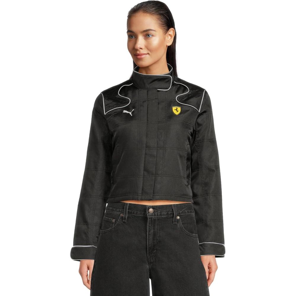 image:imagePUMA Womens Scuderia Ferrari Premium Racing Jacket Puma Black XLarge