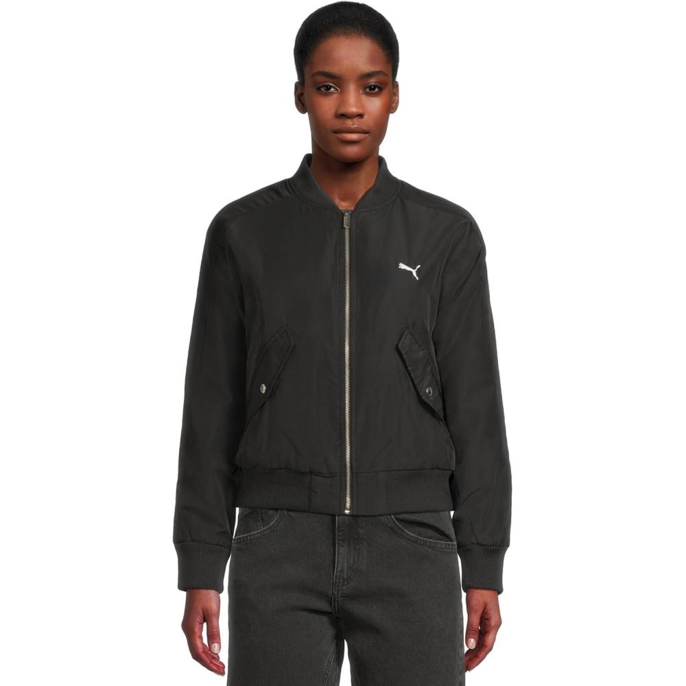 image:imagePUMA womens T7 Satin Bomber JacketPuma Black