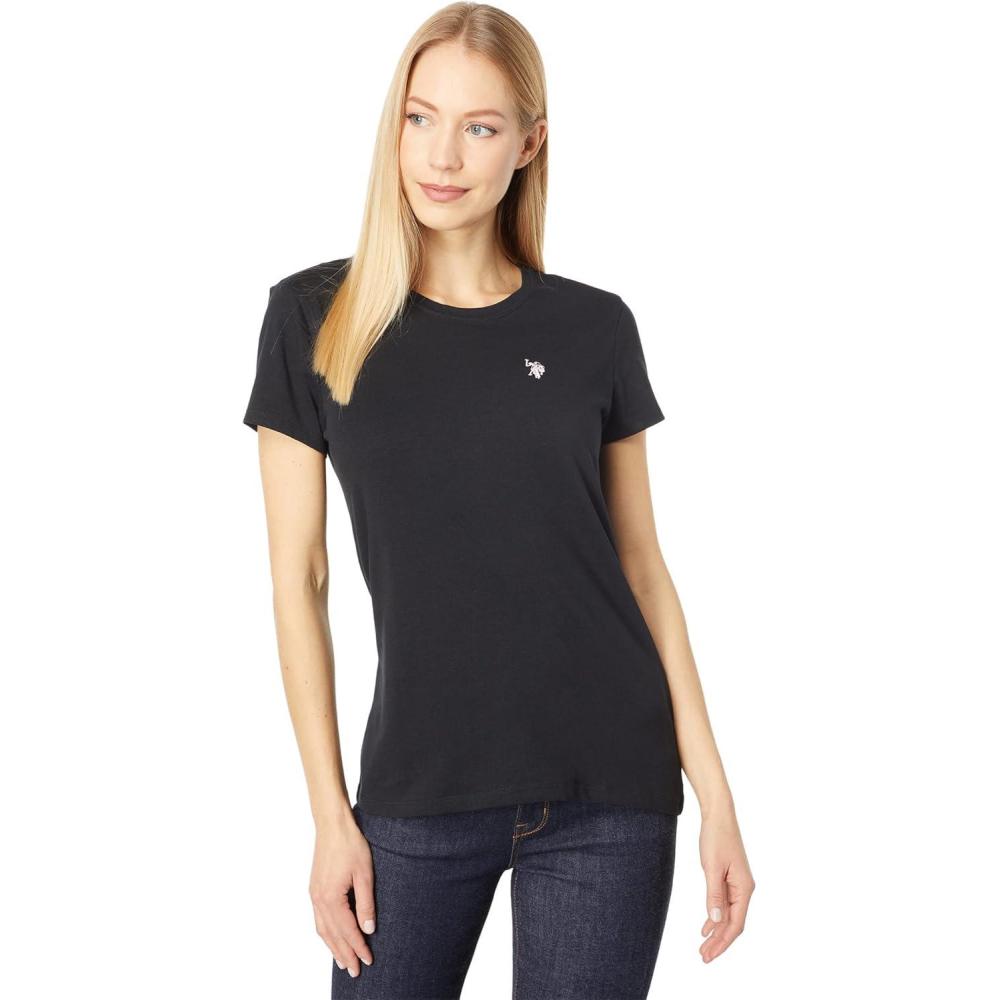 image:imageUS Polo Assn Womens Stretch Crew Neck TeeAnthracite