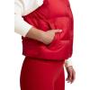Beyond Yoga Women’s Big Cozy Puffer Vest(Holly Red)