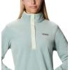 Columbia womens Benton Springs 1/2 Snap Pullover(Aqua Tone/Light Lime)