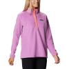 Columbia womens Benton Springs 1/2 Snap Pullover(Blossom Pink/Salmon)