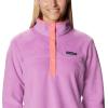 Columbia womens Benton Springs 1/2 Snap Pullover(Blossom Pink/Salmon)