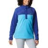 Columbia womens Benton Springs 1/2 Snap Pullover(Blue Chill/Dark Sapphire)