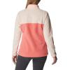 Columbia womens Benton Springs 1/2 Snap Pullover(Blush Pink/Peach Blossom)