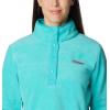 Columbia womens Benton Springs 1/2 Snap Pullover(Bright Aqua)