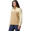 Columbia womens Benton Springs 1/2 Snap Pullover(Canoe/Lemon Wash)