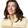 Columbia womens Benton Springs 1/2 Snap Pullover(Canoe/Lemon Wash)