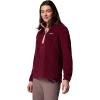 Columbia womens Benton Springs 1/2 Snap Pullover(Rich Wine/Eraser Pink)
