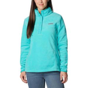 Columbia womens Benton Springs 1/2 Snap Pullover(Bright Aqua)