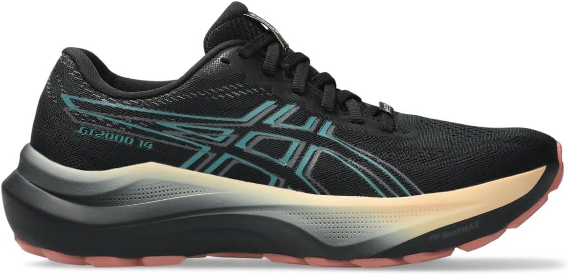 image:imageASICS Womens GT2000 14 Running ShoesBlackMisty Pine
