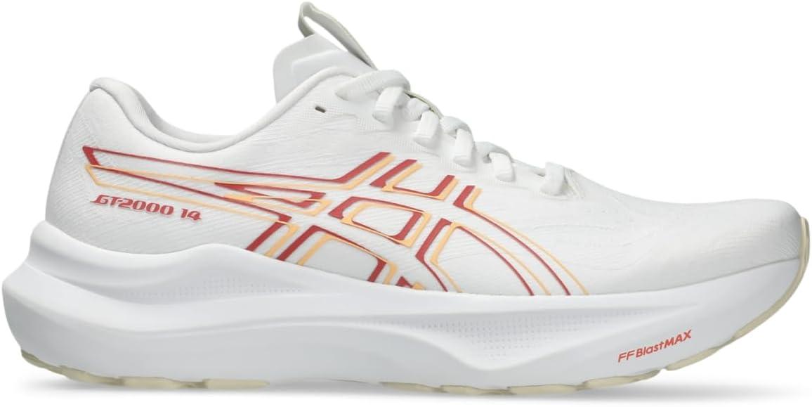 image:imageASICS Womens GT2000 14 Running ShoesWhiteDark Pink Clay