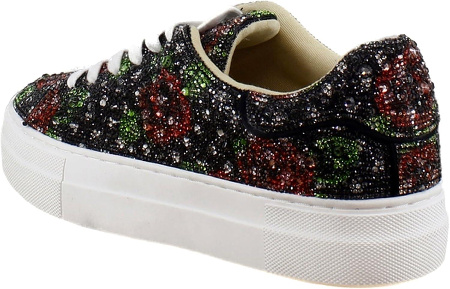image:imageBetsey Johnson Womens Sidny SneakerBlack Rose Polka Dot