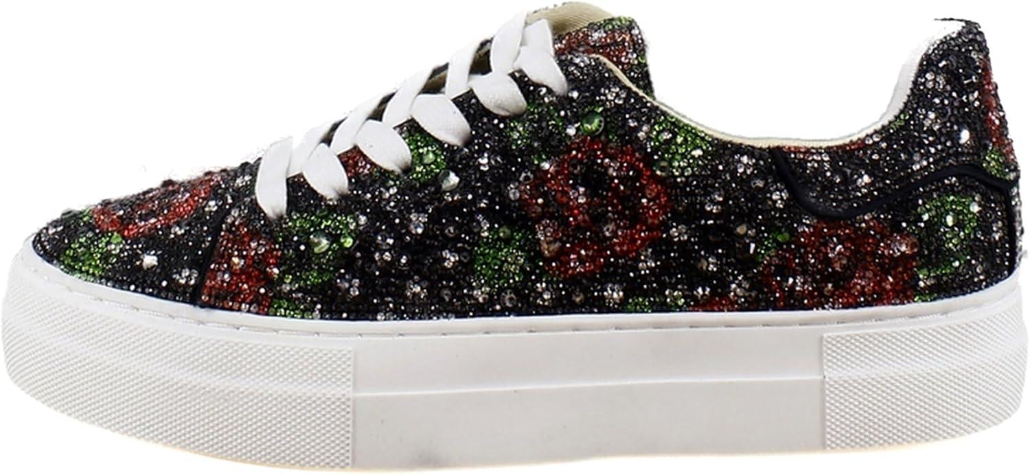 image:imageBetsey Johnson Womens Sidny SneakerBlack Rose Polka Dot