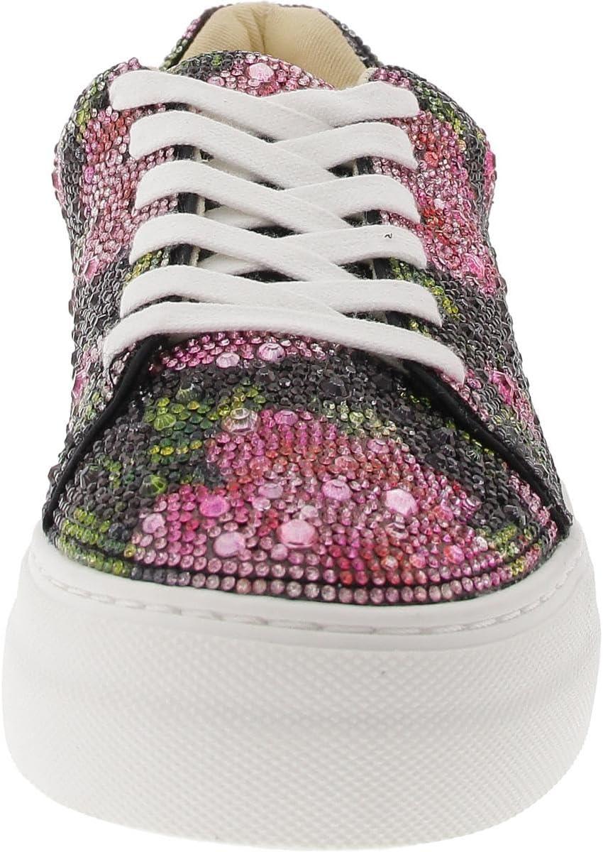 image:imageBetsey Johnson Womens Sidny SneakerBlkPnk Floral