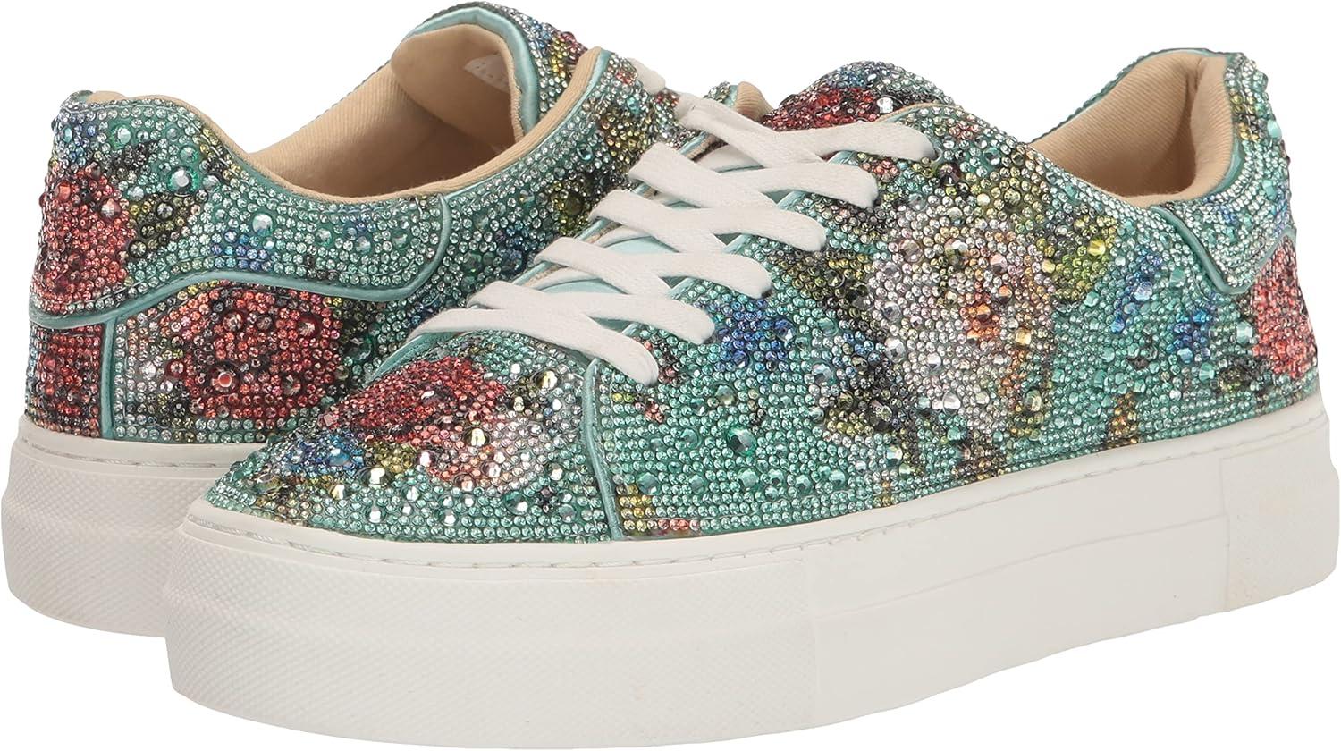 image:imageBetsey Johnson Womens Sidny SneakerGreen Multi