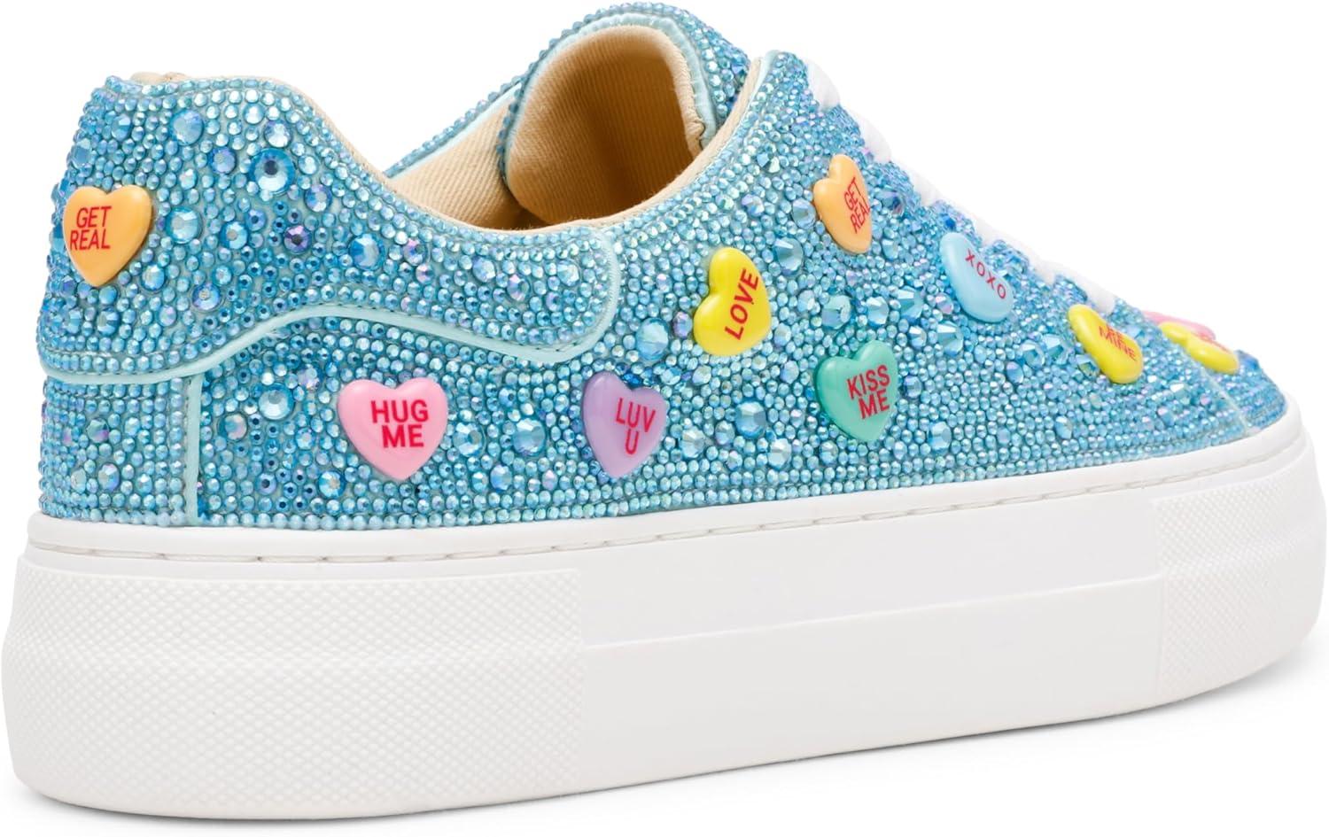 image:imageBetsey Johnson Womens Sidny SneakerMint Multi Heart