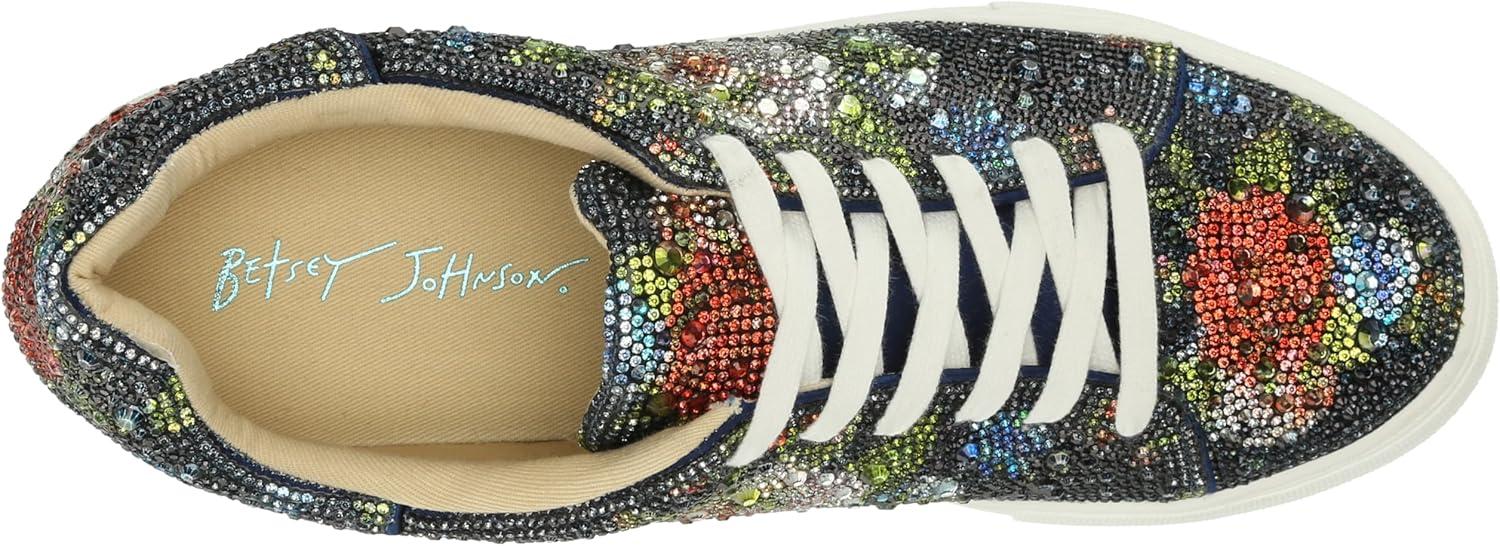 image:imageBetsey Johnson Womens Sidny SneakerNavy Floral