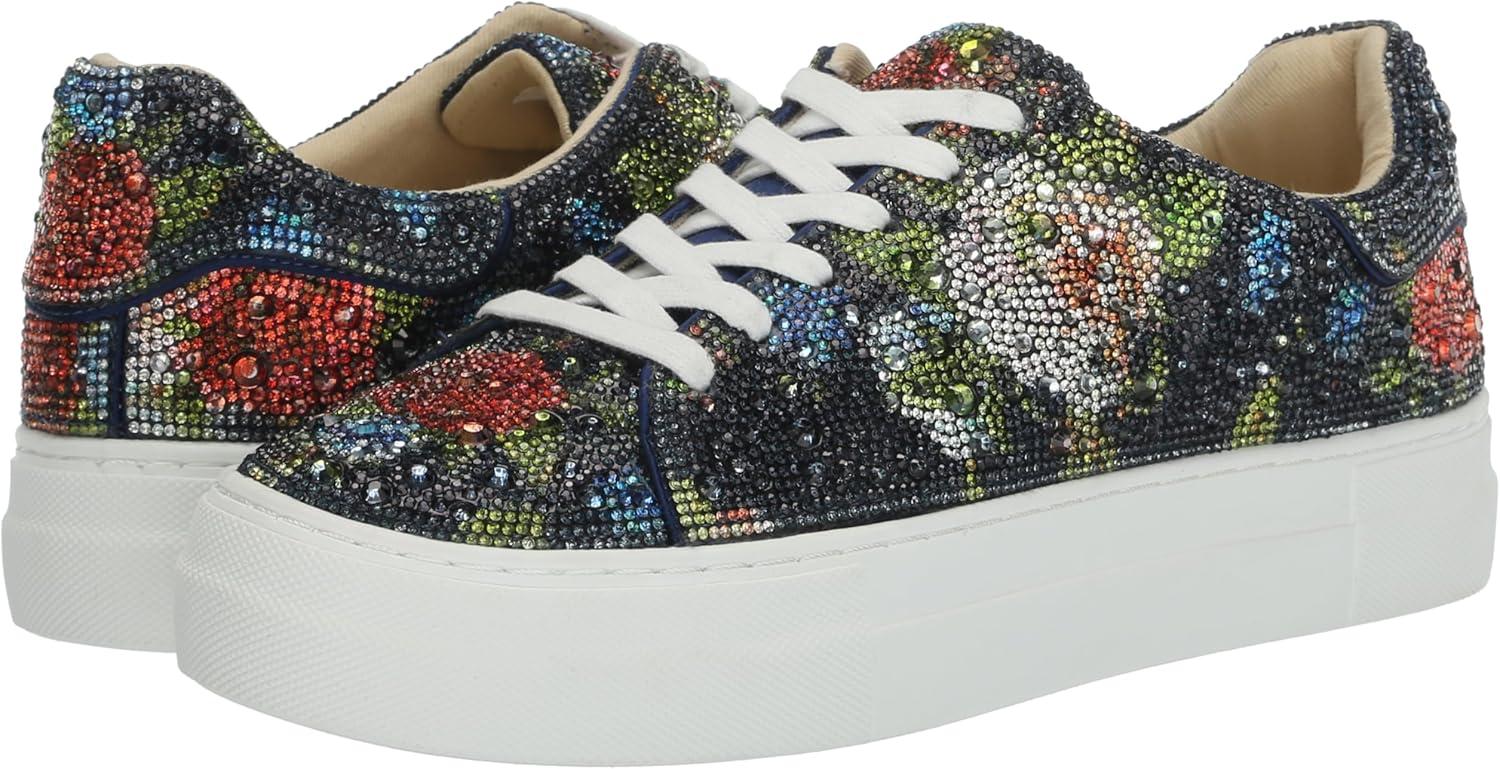 image:imageBetsey Johnson Womens Sidny SneakerNavy Floral