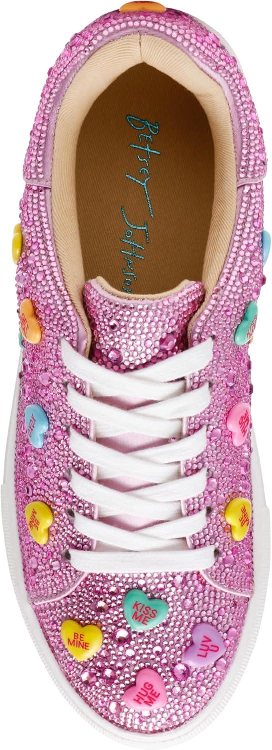 image:imageBetsey Johnson Womens Sidny SneakerPink Multi Heart