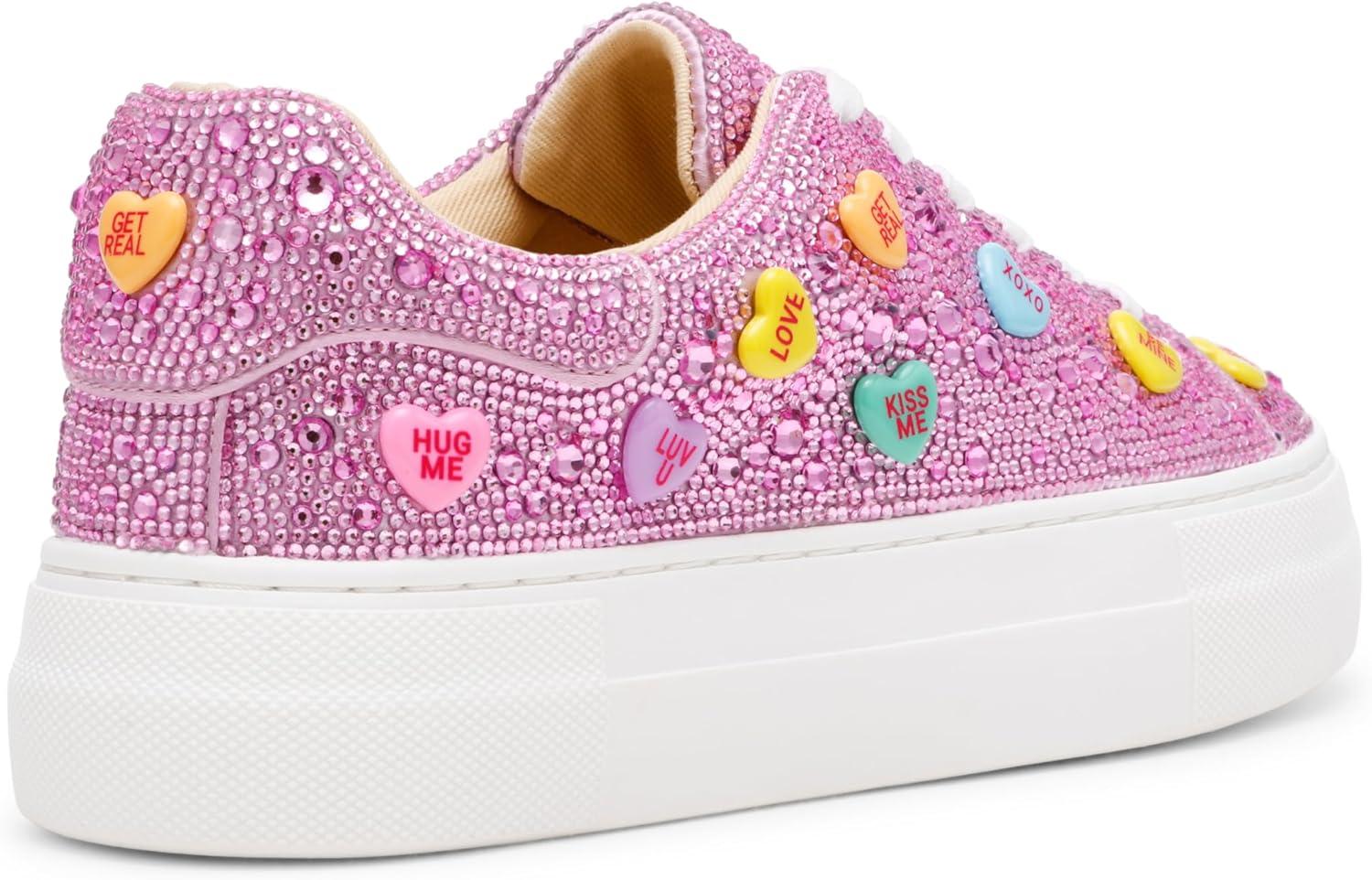 image:imageBetsey Johnson Womens Sidny SneakerPink Multi Heart