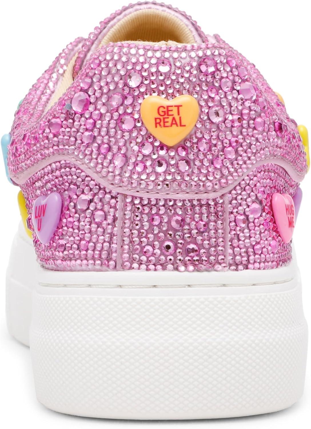 image:imageBetsey Johnson Womens Sidny SneakerPink Multi Heart