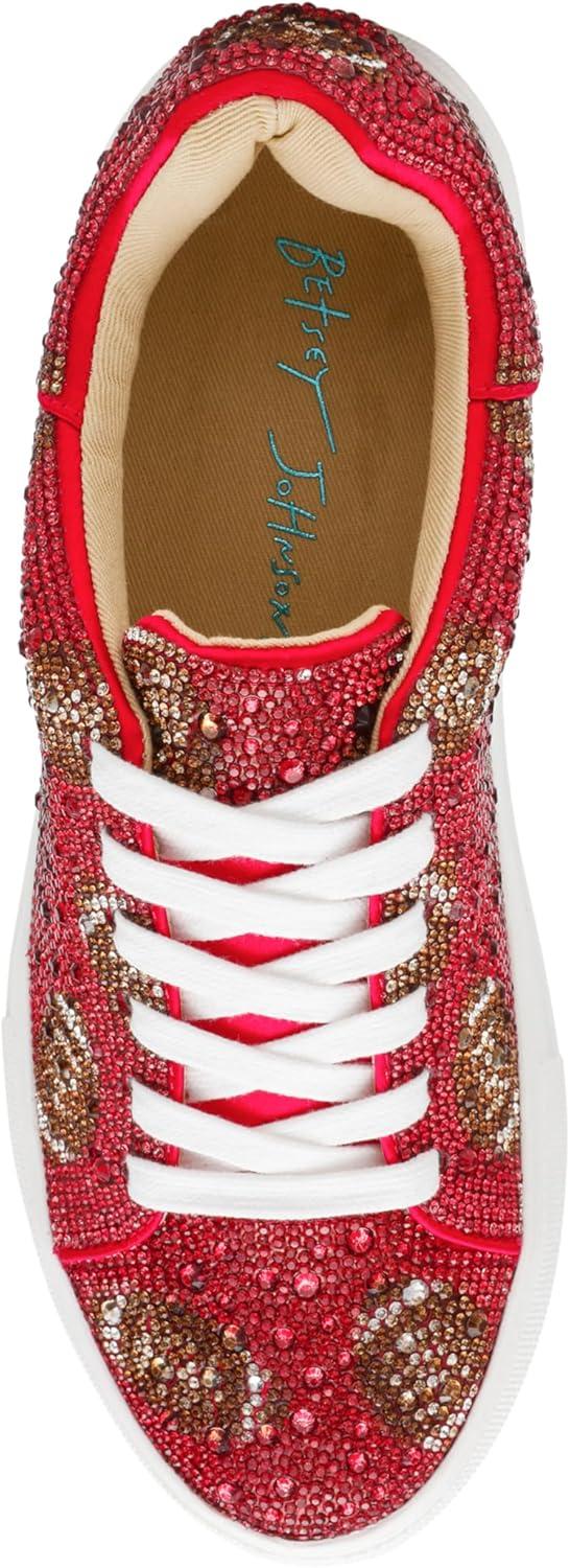 image:imageBetsey Johnson Womens Sidny SneakerRed Football