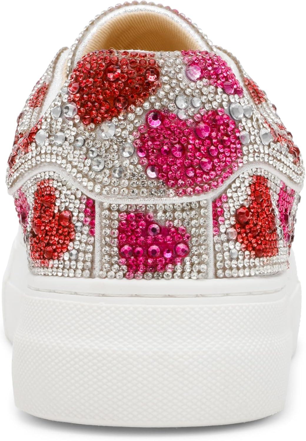 image:imageBetsey Johnson Womens Sidny SneakerRed Pink Multi