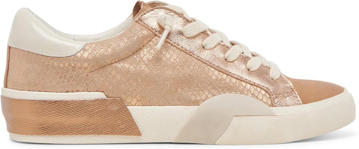 image:imageDolce Vita Womens Notice SneakerBronze Embossed Leather