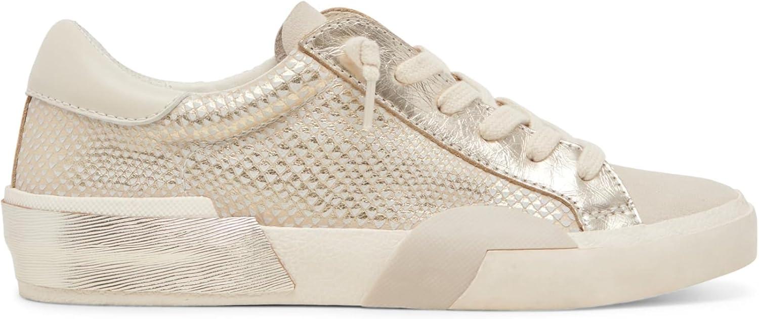 image:imageDolce Vita Womens Notice SneakerChampagne Embossed Leather