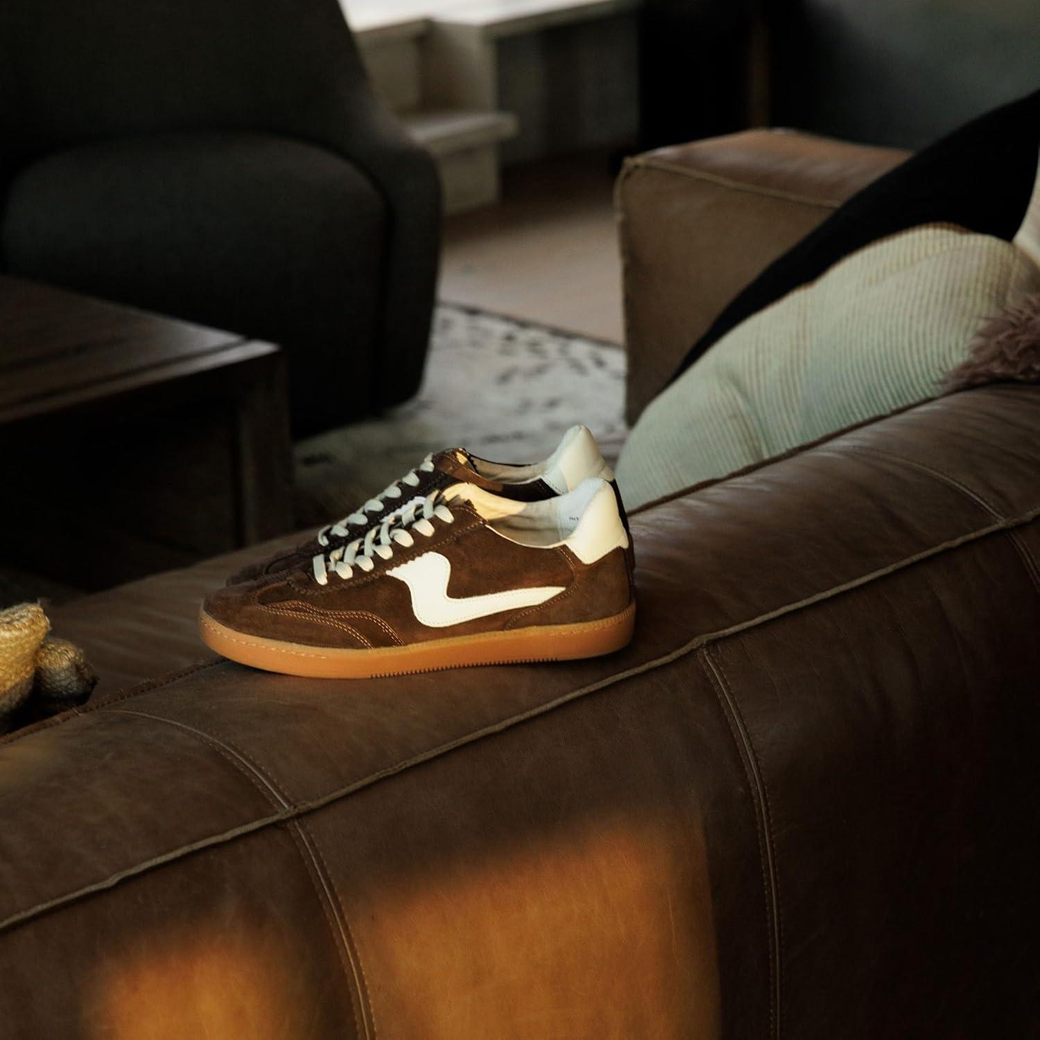 image:imageDolce Vita Womens Notice SneakerDk Brown Suede