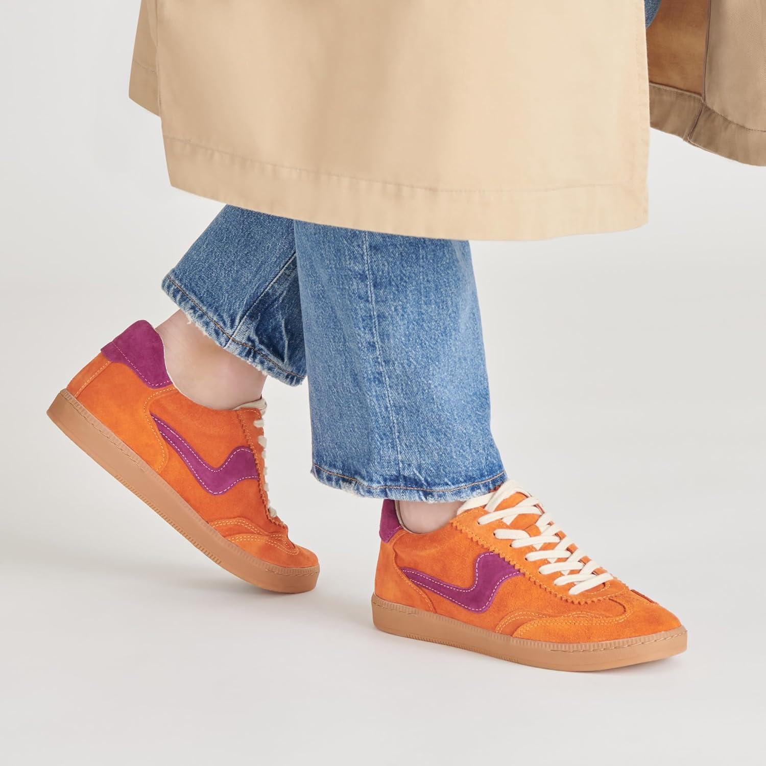 image:imageDolce Vita Womens Notice SneakerOrange Multi Suede